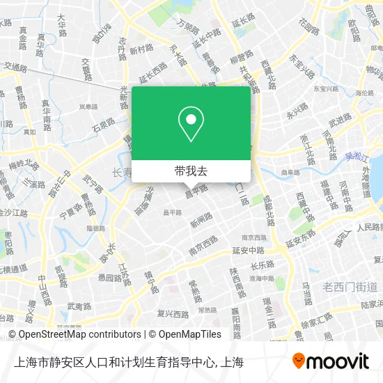 上海市静安区人口和计划生育指导中心地图