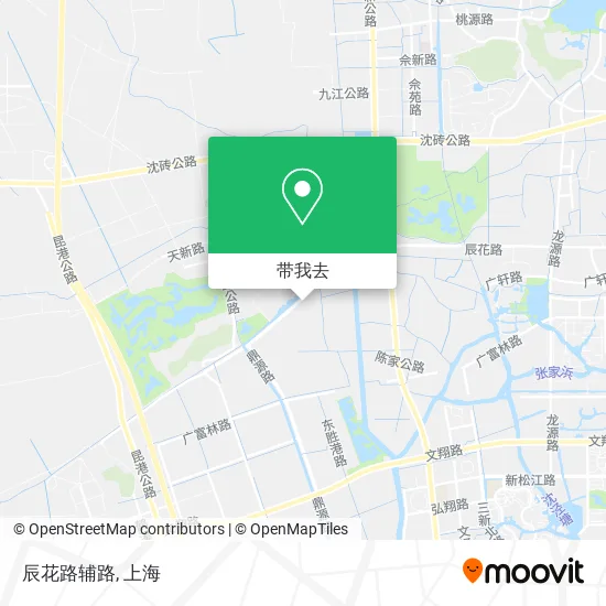 辰花路辅路地图