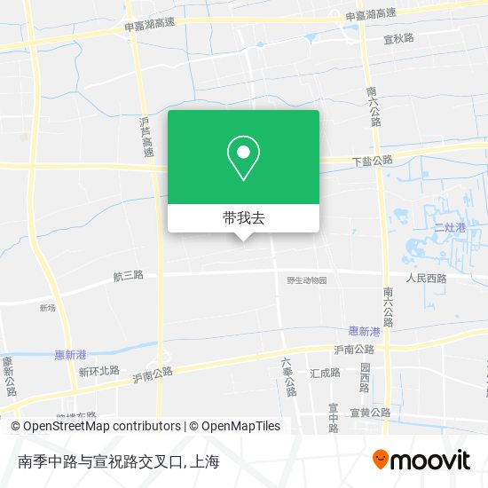 南季中路与宣祝路交叉口地图