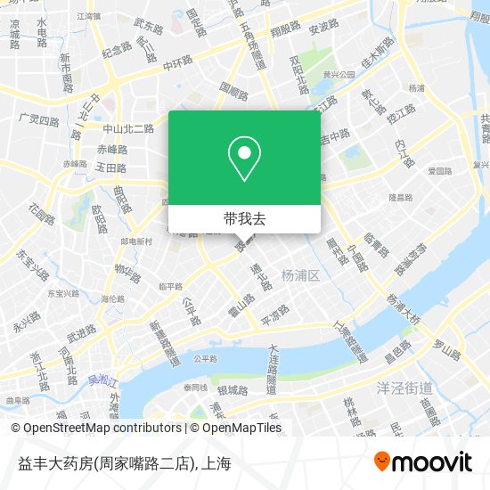 益丰大药房(周家嘴路二店)地图