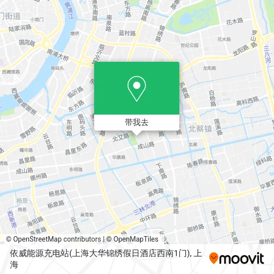 依威能源充电站(上海大华锦绣假日酒店西南1门)地图