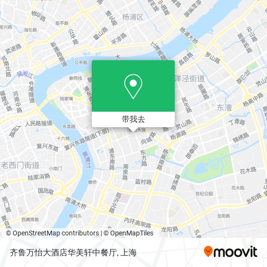 齐鲁万怡大酒店华美轩中餐厅地图