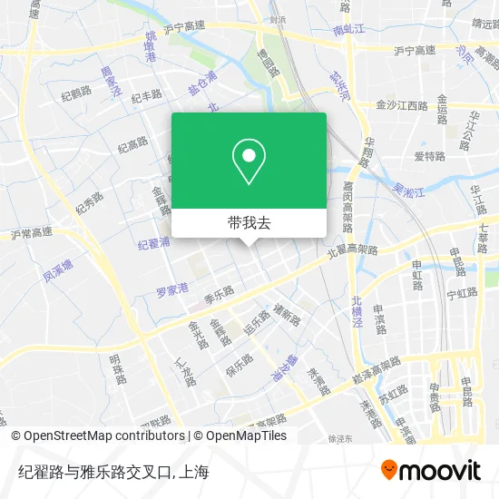 纪翟路与雅乐路交叉口地图