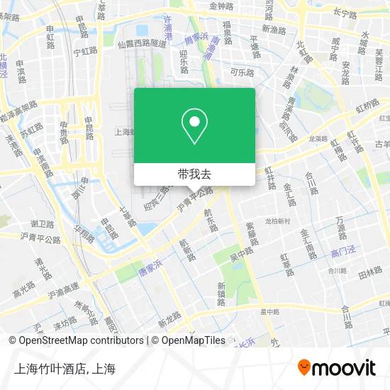 上海竹叶酒店地图