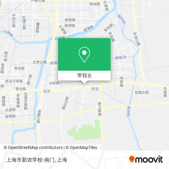 上海市新农学校-南门地图