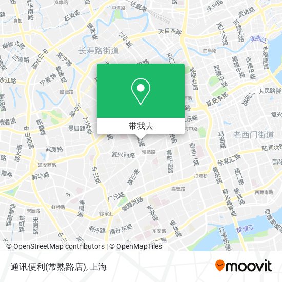 通讯便利(常熟路店)地图