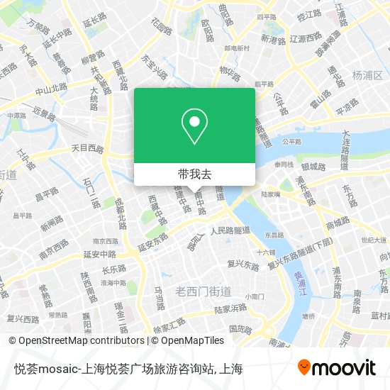 悦荟mosaic-上海悦荟广场旅游咨询站地图