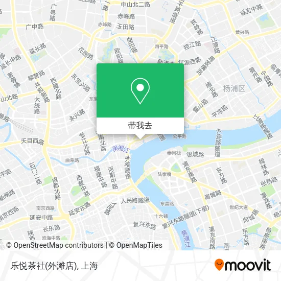 乐悦茶社(外滩店)地图