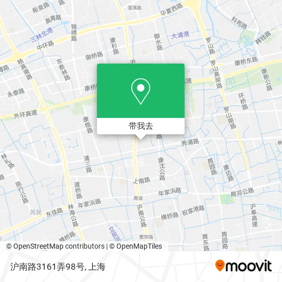 沪南路3161弄98号地图