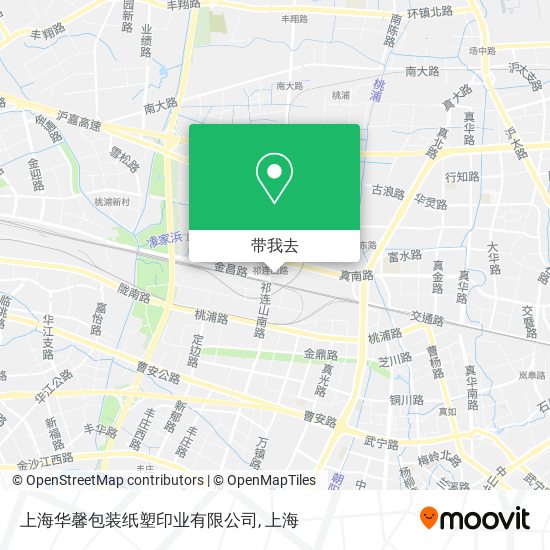 上海华馨包装纸塑印业有限公司地图