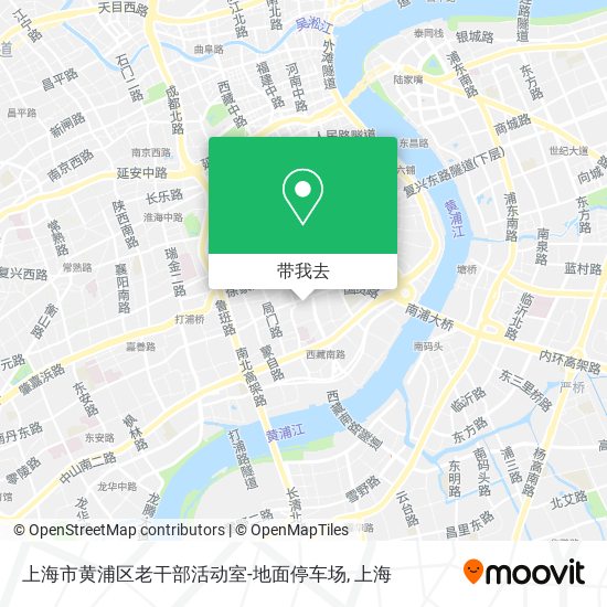 上海市黄浦区老干部活动室-地面停车场地图