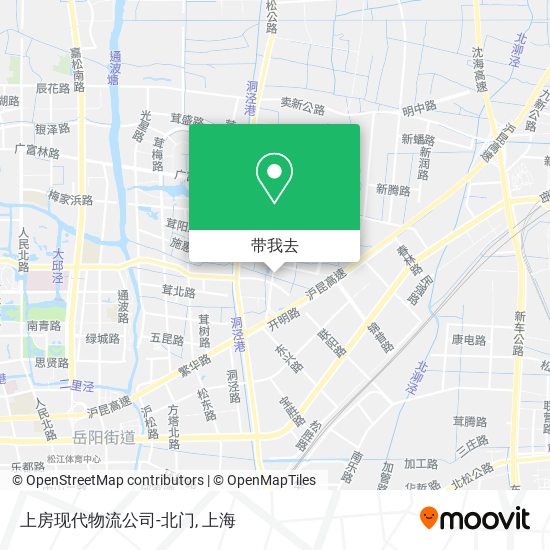 上房现代物流公司-北门地图
