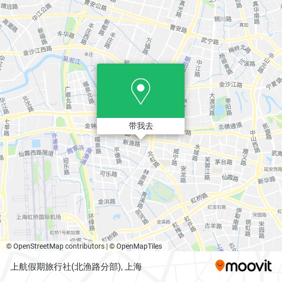 上航假期旅行社(北渔路分部)地图