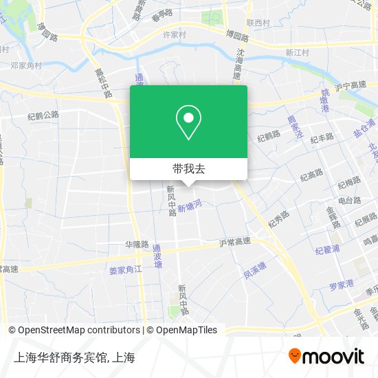 上海华舒商务宾馆地图
