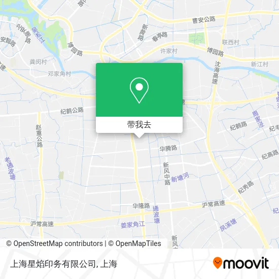上海星焰印务有限公司地图