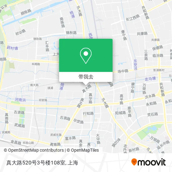 真大路520号3号楼108室地图