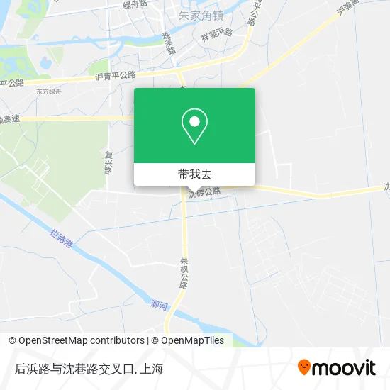后浜路与沈巷路交叉口地图
