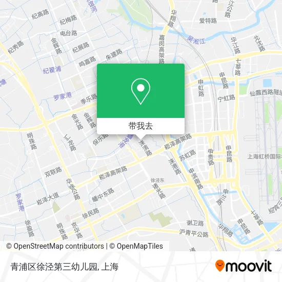 青浦区徐泾第三幼儿园地图