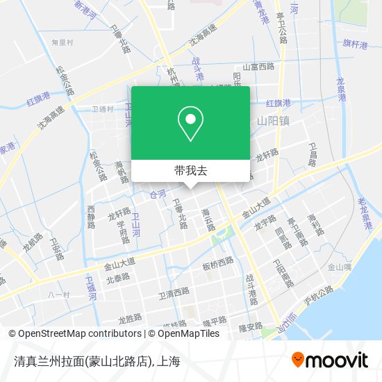 清真兰州拉面(蒙山北路店)地图