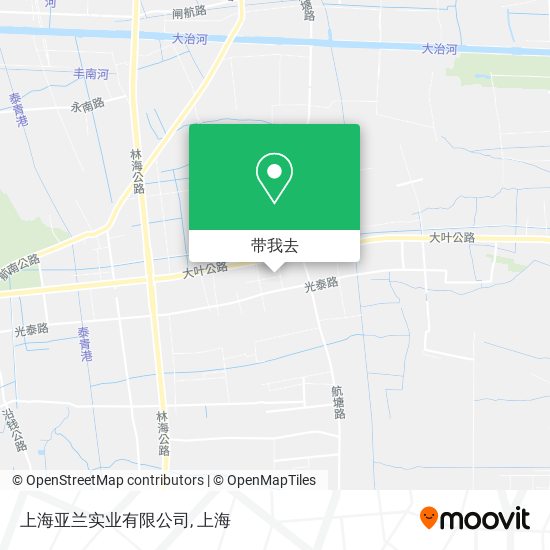 上海亚兰实业有限公司地图