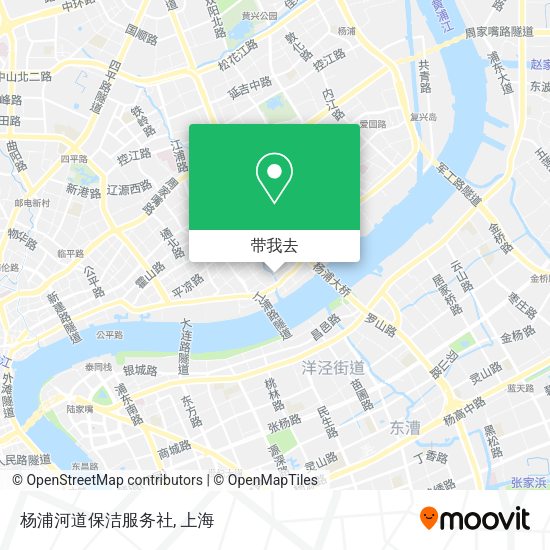 杨浦河道保洁服务社地图