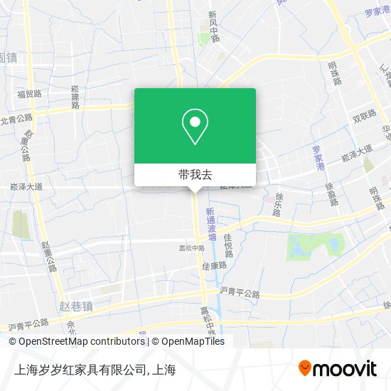 上海岁岁红家具有限公司地图