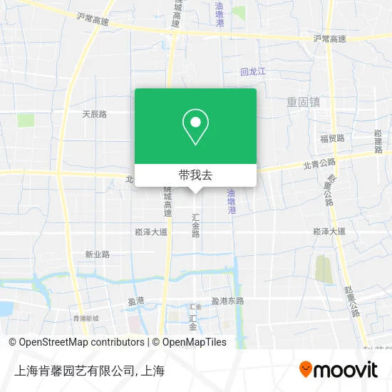 上海肯馨园艺有限公司地图