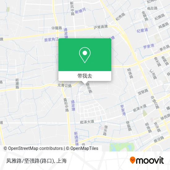 凤雅路/坚强路(路口)地图