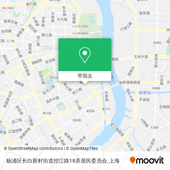 杨浦区长白新村街道控江路18弄居民委员会地图