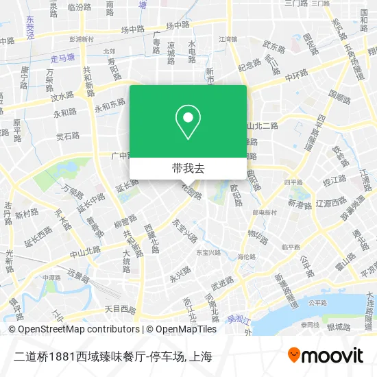 二道桥1881西域臻味餐厅-停车场地图