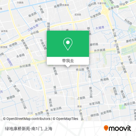 绿地康桥新苑-南1门地图