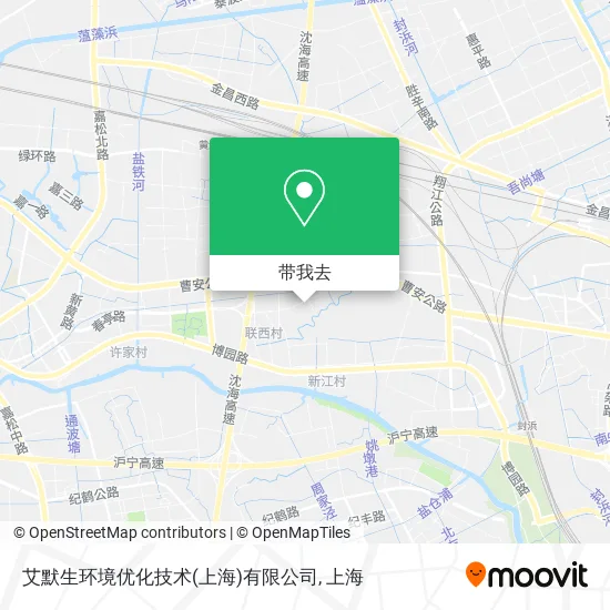 艾默生环境优化技术(上海)有限公司地图
