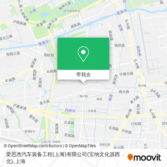 爱思杰汽车装备工程(上海)有限公司(宝纳文化源西北)地图