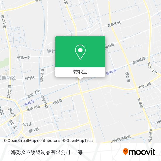 上海尧众不锈钢制品有限公司地图