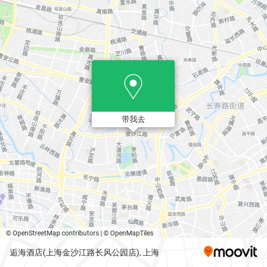 逅海酒店(上海金沙江路长风公园店)地图