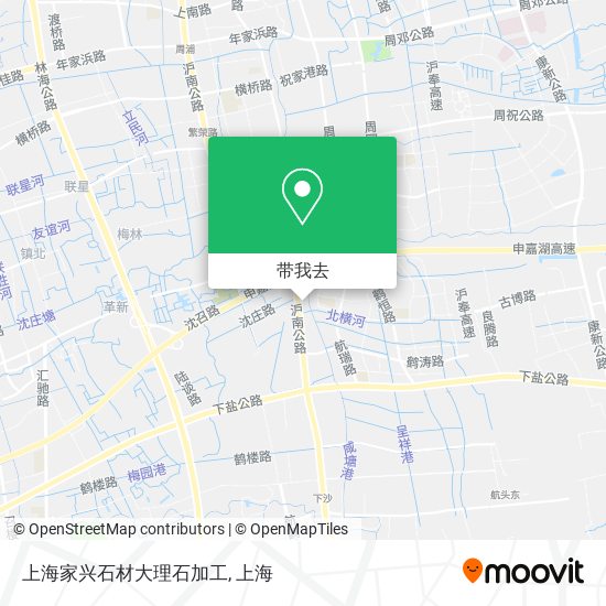 上海家兴石材大理石加工地图