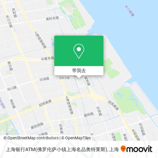 上海银行ATM(佛罗伦萨小镇上海名品奥特莱斯)地图