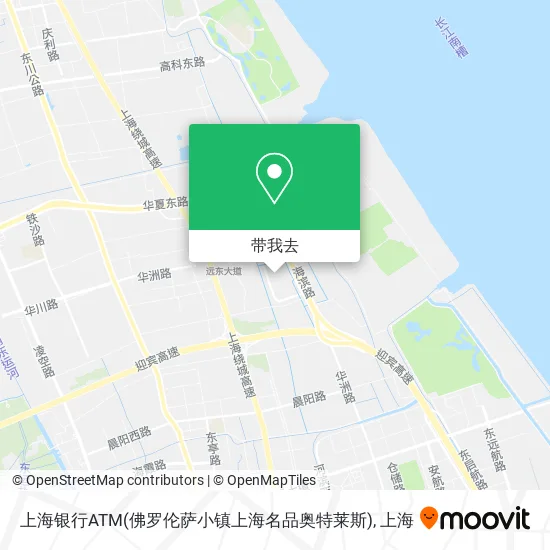 上海银行ATM(佛罗伦萨小镇上海名品奥特莱斯)地图