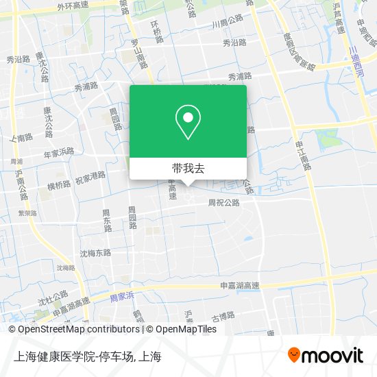 上海健康医学院-停车场地图