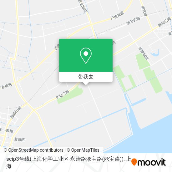 scip3号线(上海化学工业区-永清路淞宝路(淞宝路))地图