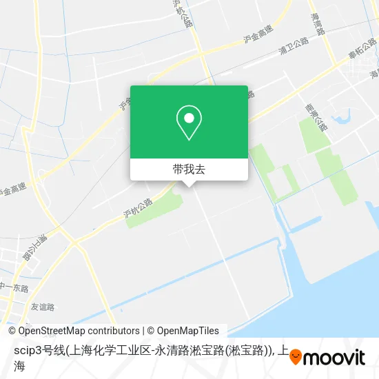 scip3号线(上海化学工业区-永清路淞宝路(淞宝路))地图
