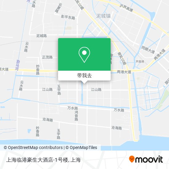 上海临港豪生大酒店-1号楼地图