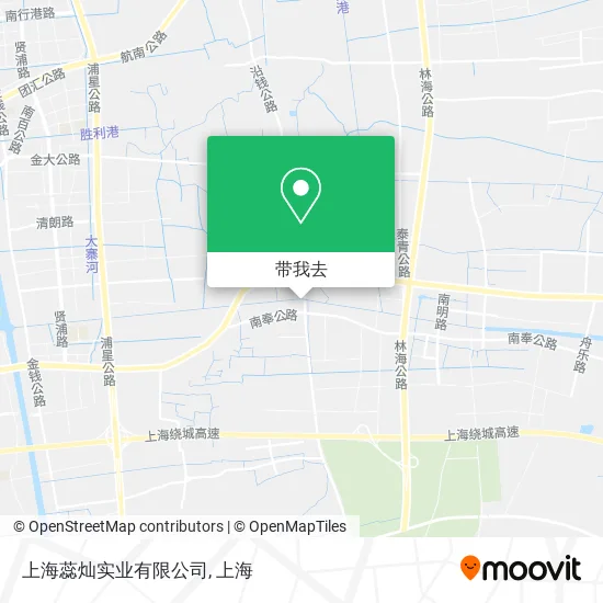 上海蕊灿实业有限公司地图