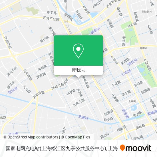 国家电网充电站(上海松江区九亭公共服务中心)地图