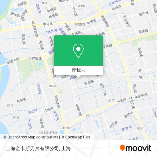 上海金卡斯刀片有限公司地图