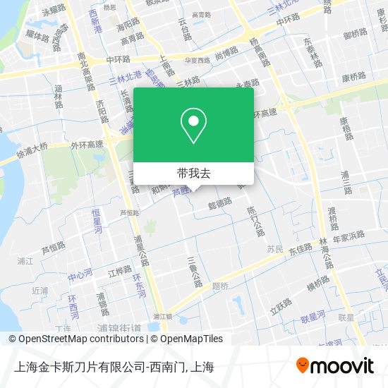上海金卡斯刀片有限公司-西南门地图