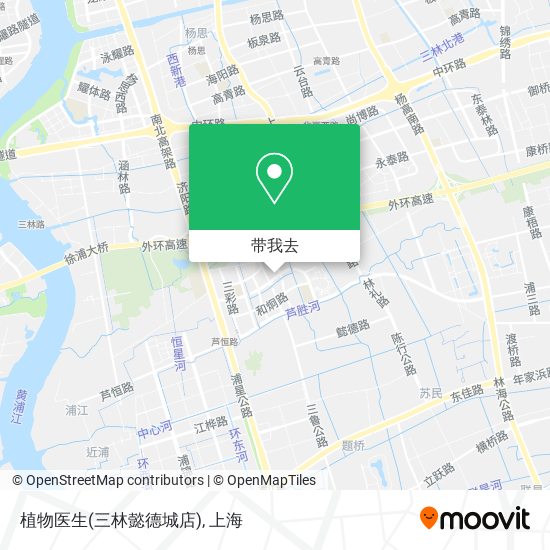 植物医生(三林懿德城店)地图
