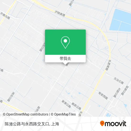 陈滧公路与永西路交叉口地图