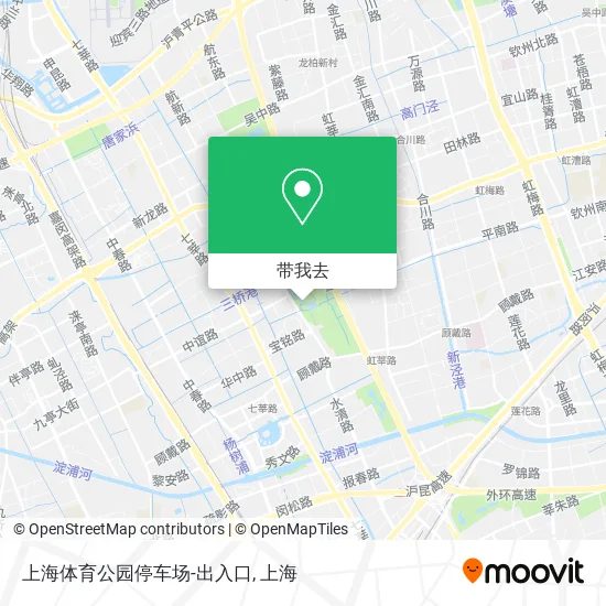 上海体育公园停车场-出入口地图