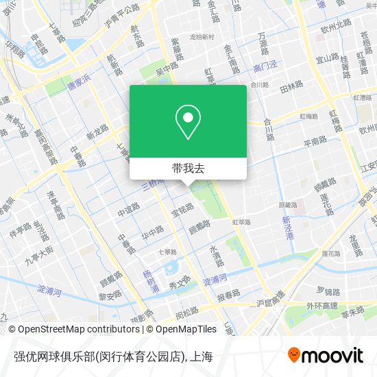 强优网球俱乐部(闵行体育公园店)地图